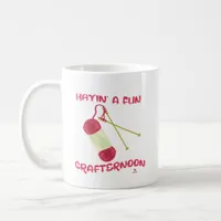 Funny Crafternoon Crafty Hobby Slogan Art Coffee Mug