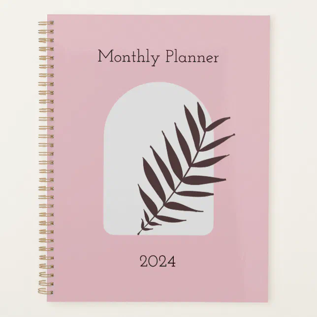 Simplified 2024 Monthly Planner and Calendar