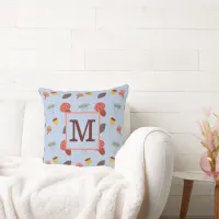 Personalized Fall Throw Pillow