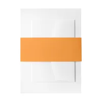 Orange Color Invitation Belly Band