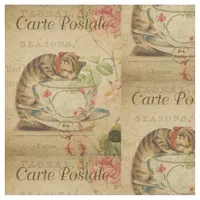 Vintage Cat Fabric