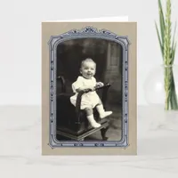 Cute Unknown Baby Found Photo Card