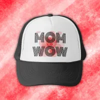 MOM WOW black on red | Trucker Hat