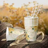 Rose Garden Wedding Cheers Yellow ID764 Paper Cups