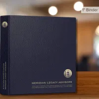 Estate Planning Portfolio Blue Gold Logo 3 Ring Binder