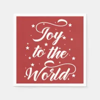 joy to the world Christmas Paper Napkins