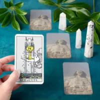 Sphinx and Pyramid in Egypt Tarot
