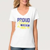 Proud Senior Class of 2025 Blue and Gold T-Shirt