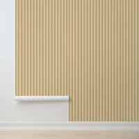 Modern Vertical Tan Striped Pattern Wallpaper