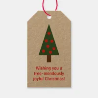 Minimalist "Tree-mendous" Christmas Gift Tags