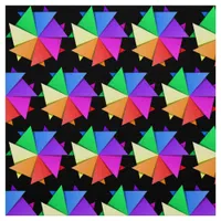 Multicolored Rainbow Star Fabric