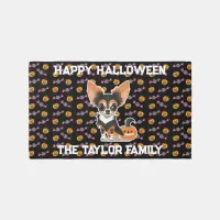 Happy Halloween Chihuahua Personalized Outdoor Rug