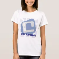 Sew Awesome Sewing Machine Cartoon T-Shirt