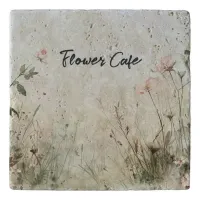 Dreamy Scene of Spring  Flowers Trivet