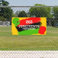 Juneteenth Freedom Day Flag Celebration 1865 Banner