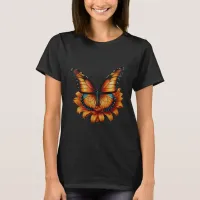 Orange Butterfly  T-Shirt