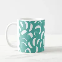 Kitesurfing Kiteboarding Blue White Pattern Coffee Mug