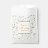 Cute Fun Kids Confetti Colorful Pastel Birthday Favor Bag