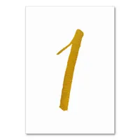 Wedding Table Numbers (Faux Gold Foil)  1