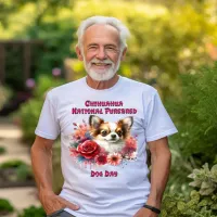 Floral Chihuahua A Petite Canine Blooms T-Shirt