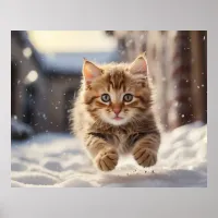 *~* Flying Kitty  5:4  Kitten Cat AP68 Poster