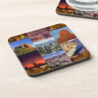 Arizona Desert Collage Beverage Coaster