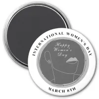 International Women's Day 8th March Colorful Magnet