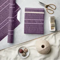 Purple Christmas Pattern#34 ID1009 Wrapping Paper