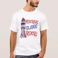 Rocket Slides Rock Fun Playground Cartoon T-Shirt