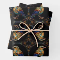 Mosaic Bird Wrapping Paper Sheets