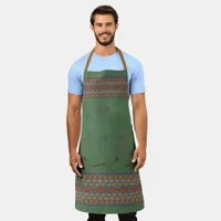 Southwest Roadrunner Sagebrush Green Apron