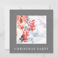 *~* Christmas Corporate Personal Snow AP20 Berry Invitation