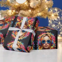 Colourful Girl Power Wrapping Paper