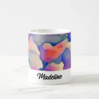 Watercolor Pattern - Personalized Coffee Mug