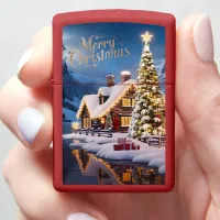 Enchanted Holiday: House & Christmas Tree Zippo Lighter