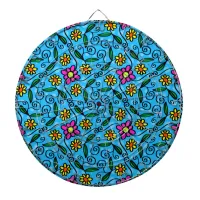 Abstract Floral Dart Board