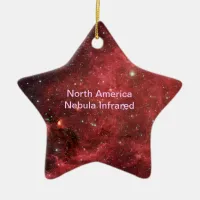 North America Nebula Infrared Ceramic Ornament