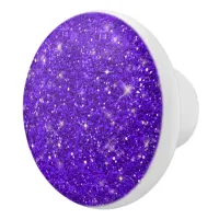 Purple Glitter Pattern ID144 Ceramic Knob