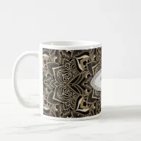 Gold Mandala Snowflake Mug