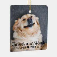 Pet Memorial | 2 Photos | Sympathy Ceramic Ornament