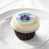 Birthday Cupcake Whimsical Personalized Edible Frosting Rounds