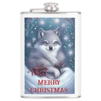 Christmas Wolf - Flask