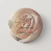 Encouragement Bible Verse Psalm 27:1 Button