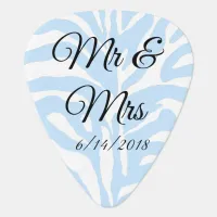 Mr & Mrs Guitar Picks Personalized Wedding Favors