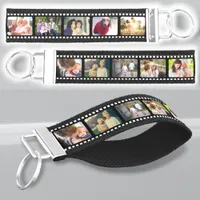 Film Strip 10 Photo Custom Wrist Keychain