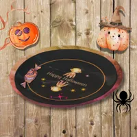 Happy Halloween Little Monster Paper Plates