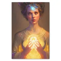 Glowing Fairy Goddess of Light Fantasy Art 002 Tissue Paper