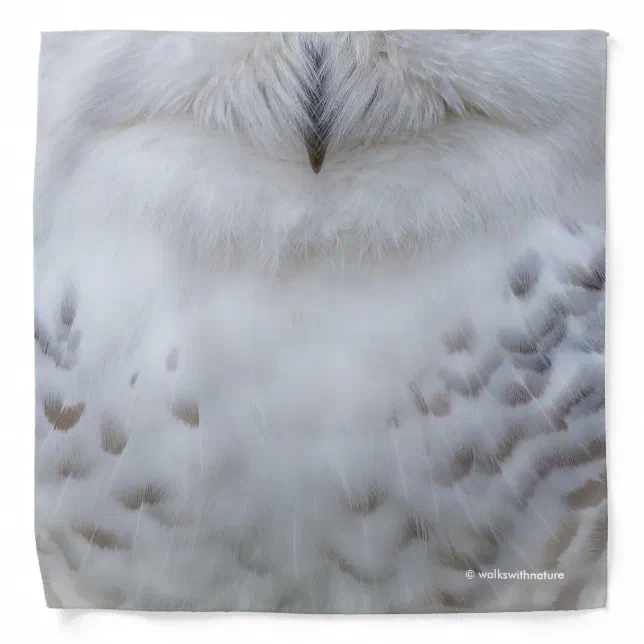 Beautiful, Dreamy and Serene Snowy Owl Bandana