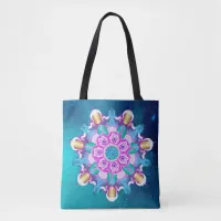 *~* Deep In The Universe Healing Peace Mandala Tote Bag