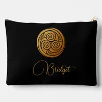 Triple Celtic Knot Swirl Mandala Personalized Accessory Pouch